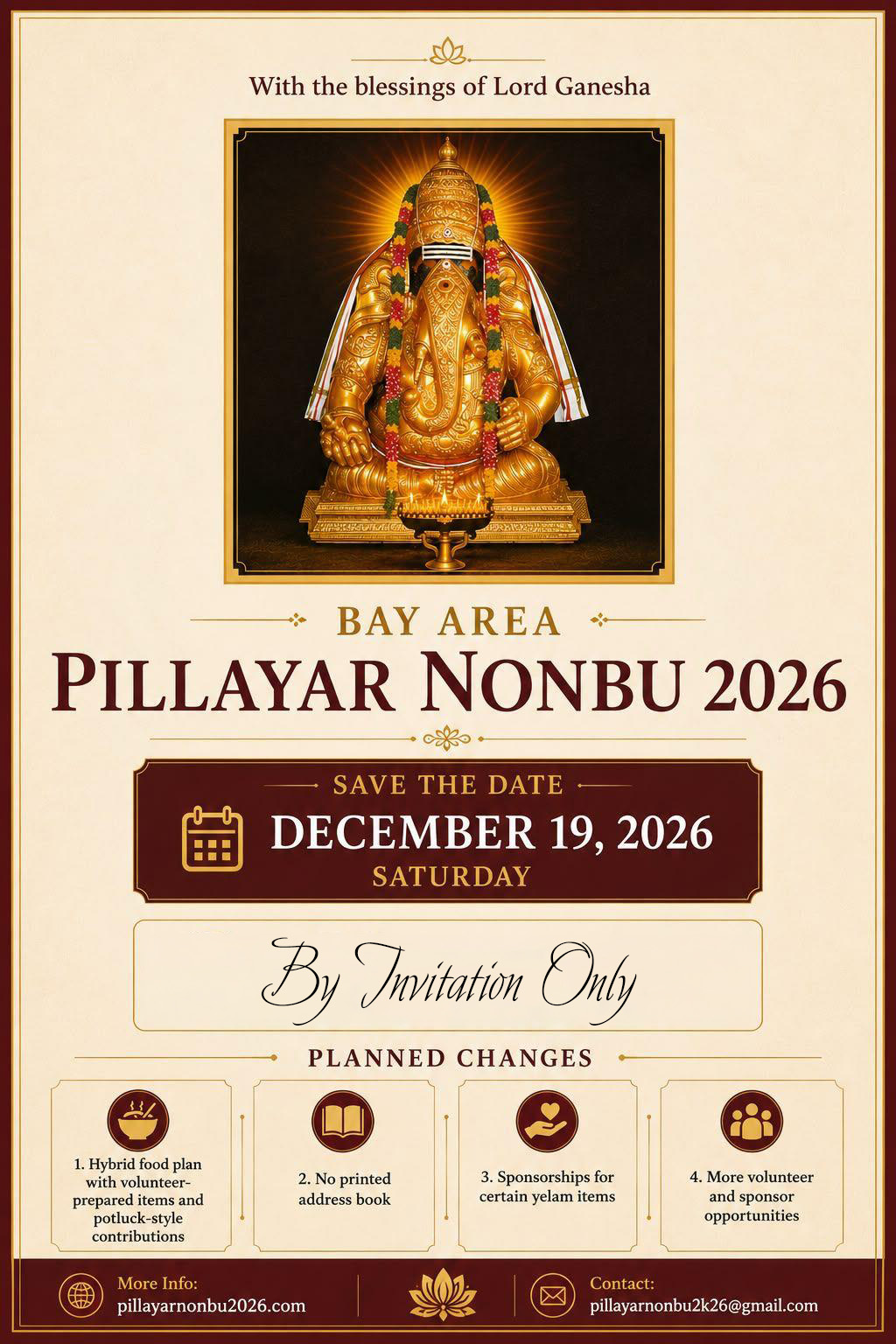 Save The Date - Pillayar Nonbu 2026